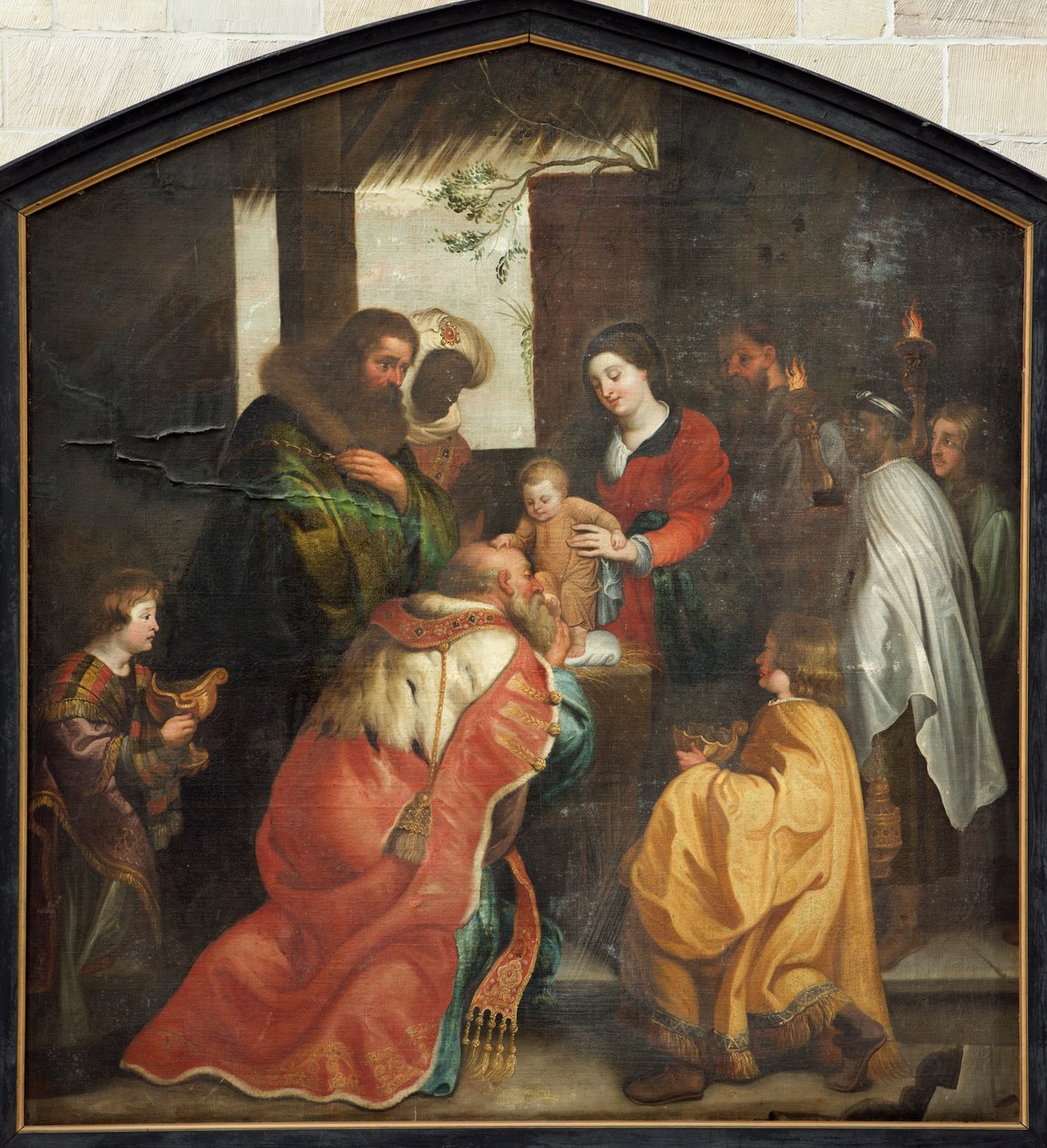 Sognekirke (Saint Martin's Parish Church). Maleri. av Unbekannter Künstler
