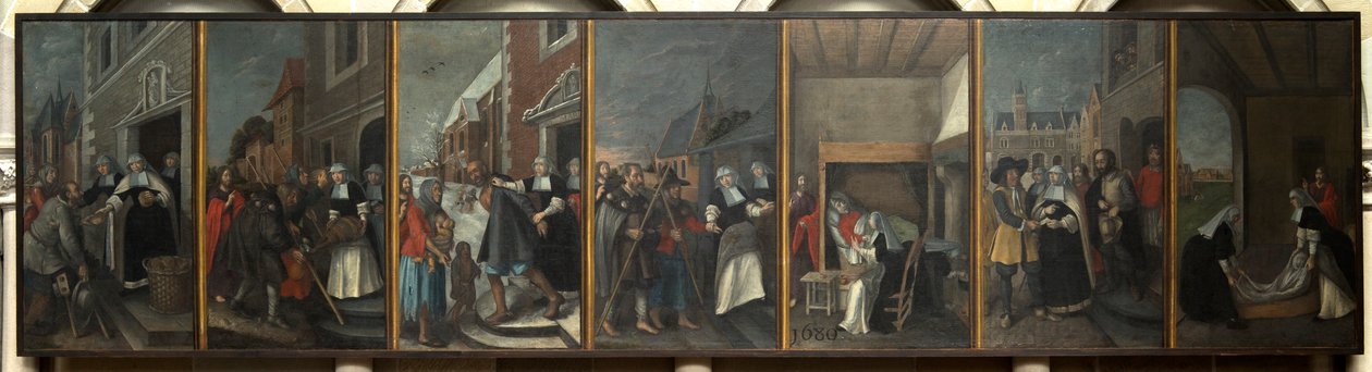 Sognekirke (Saint Martin's Parish Church). Maleri. av Unbekannter Künstler