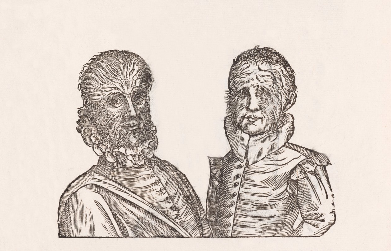 Pater annorum quadragina, & filus annorum viginti toto corpore pilosi av Unbekannt