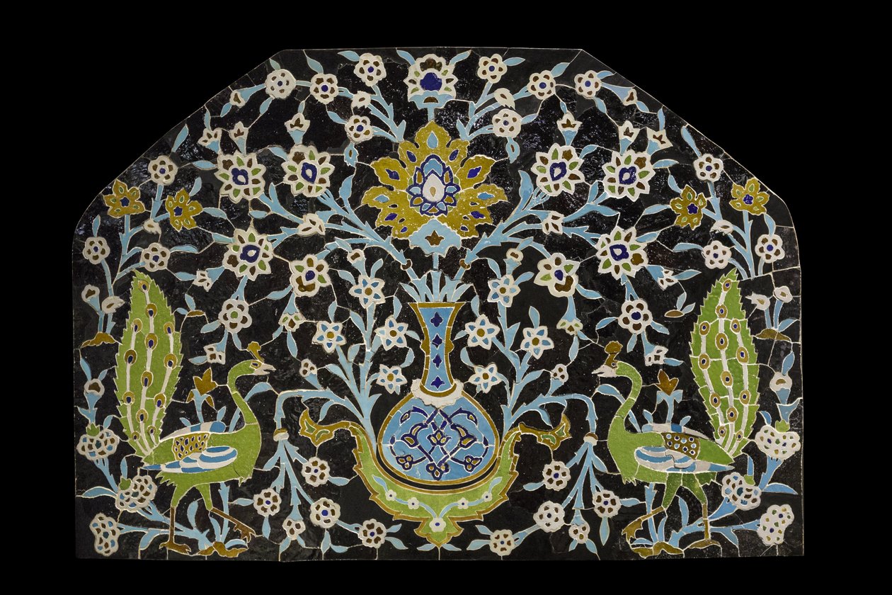 Påfuglpanel. Iran, Isfahan (?) av William M. Timlin