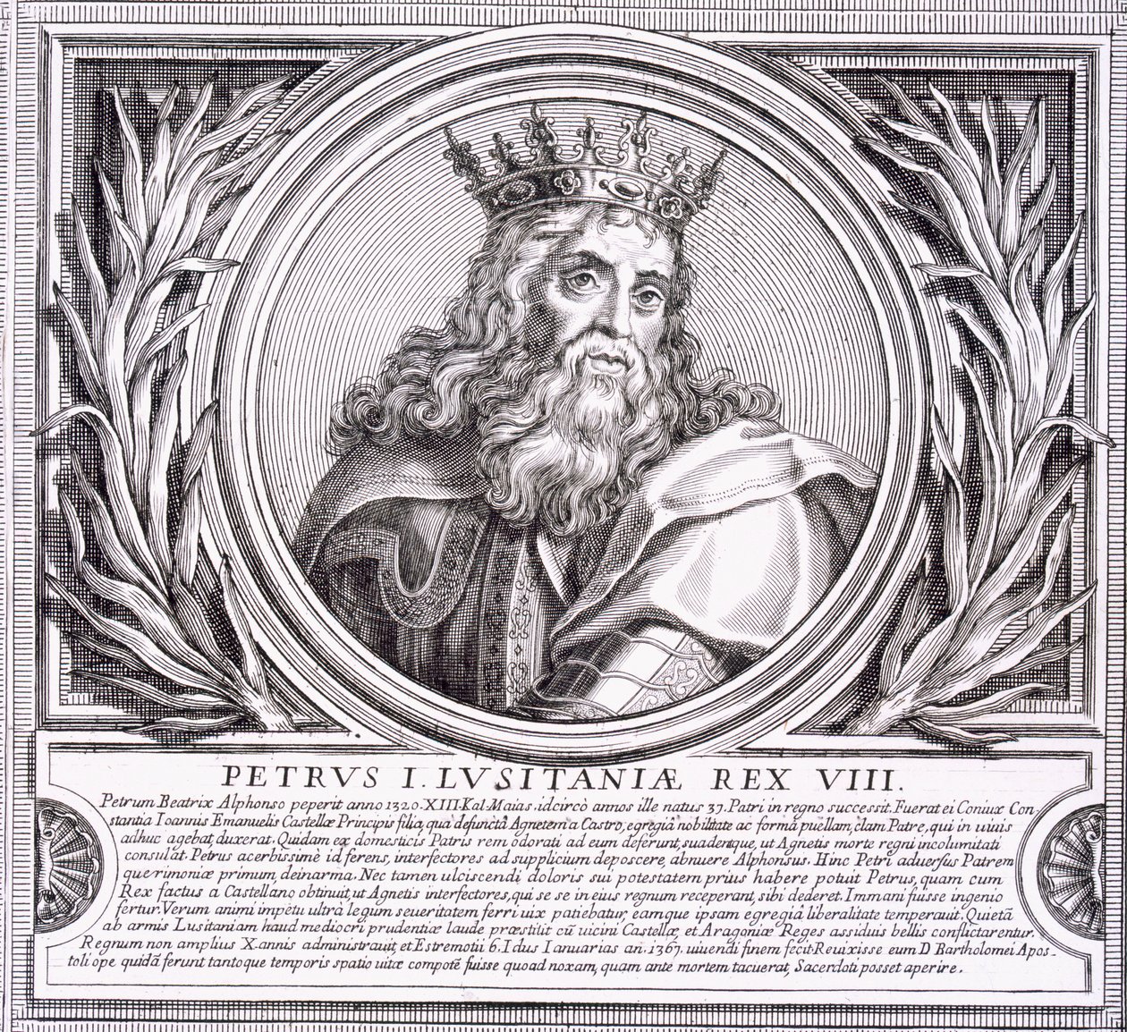 Pedro I av Portugal (litho) av Unbekannt