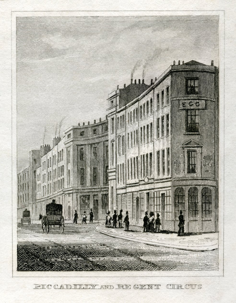 Piccadilly og Regent's Circus av Unbekannt