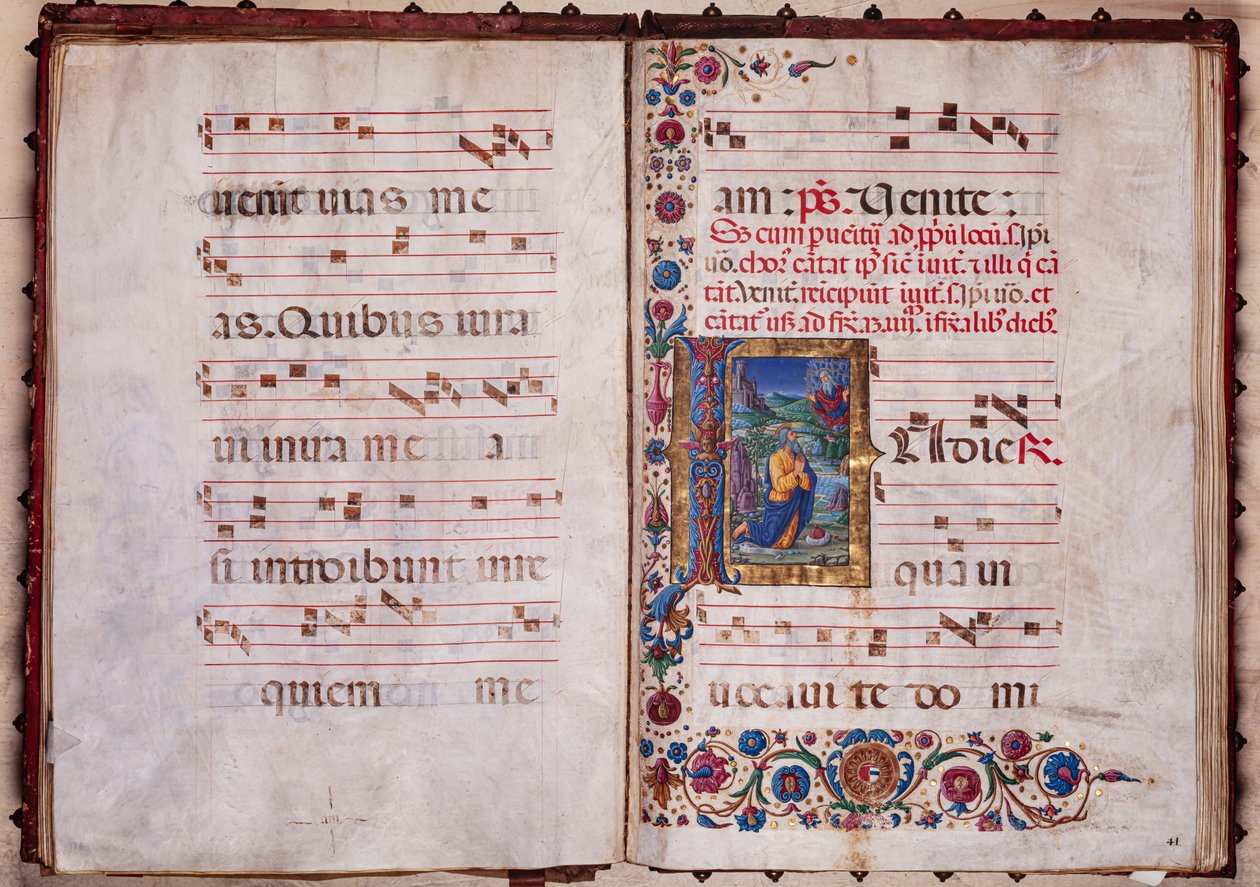 Piccolomini bibliotek: Korbok, torsk. 7.G, ff. 40v-41r med "Jeremiah