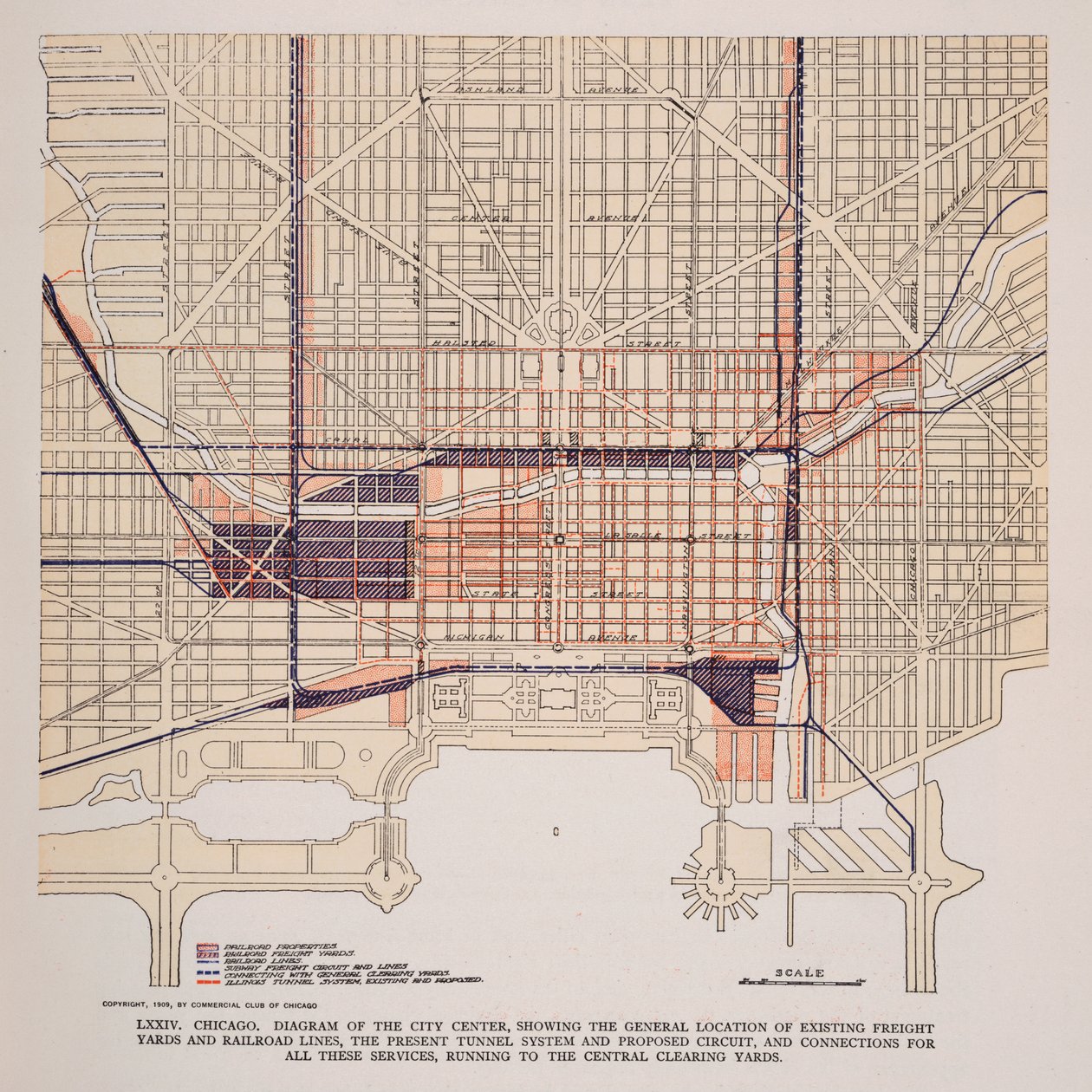 Plate LXXIV fra Plan of Chicago av Unbekannt