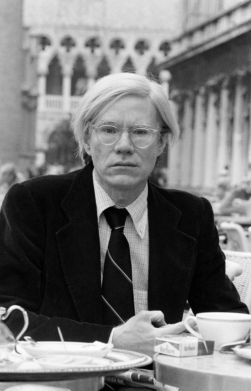 Popkunstkunstner ANDY WARHOL i Venezia 1977 av Unbekannt