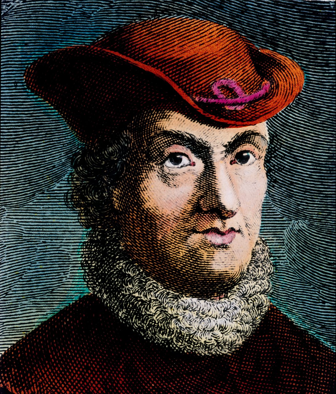 Portrett av Baruch Spinoza, nederlandsk filosof (gravering) av Unbekannter Künstler