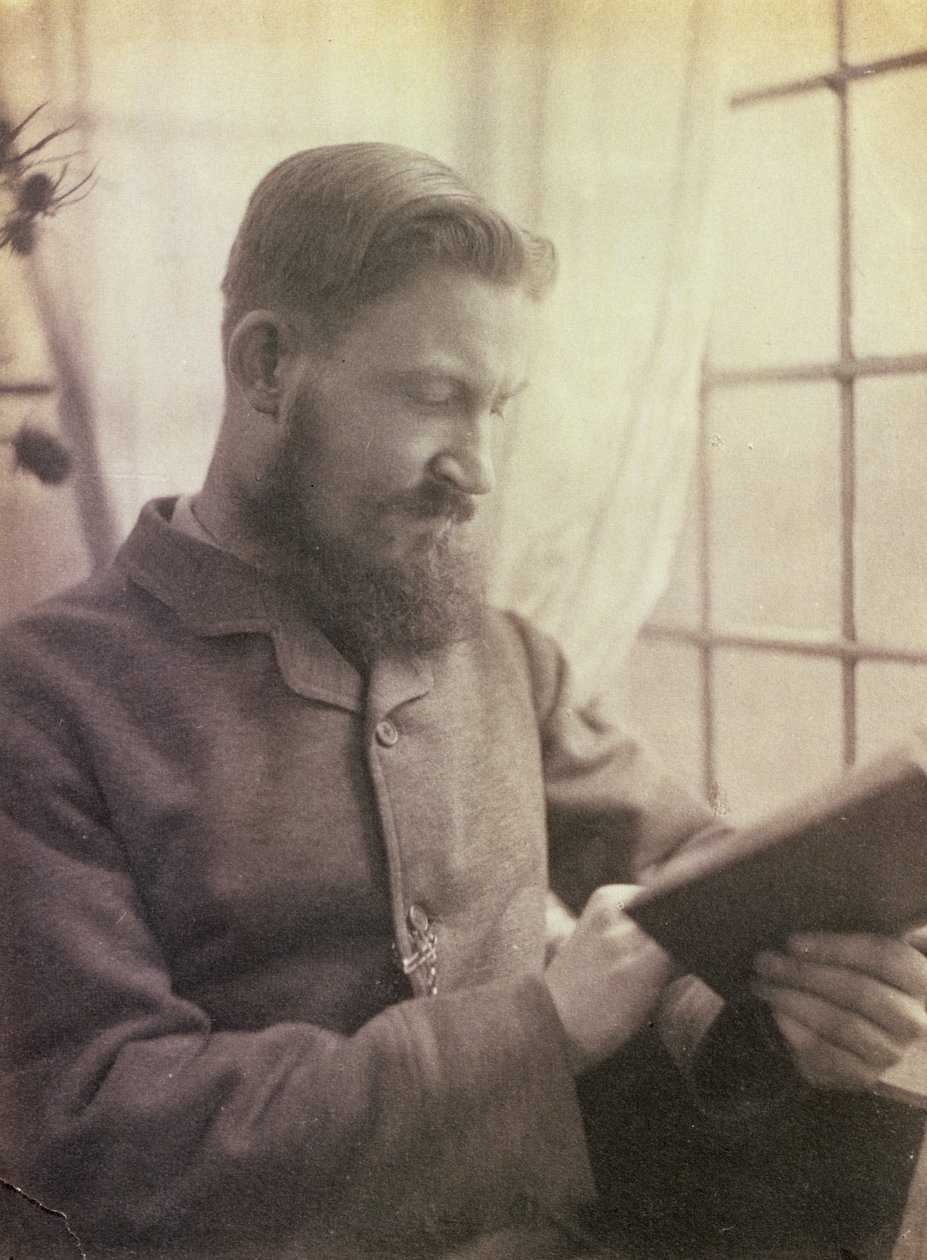 Portrett av George Bernard Shaw (1856-1950) som en ung mann av Unbekannt