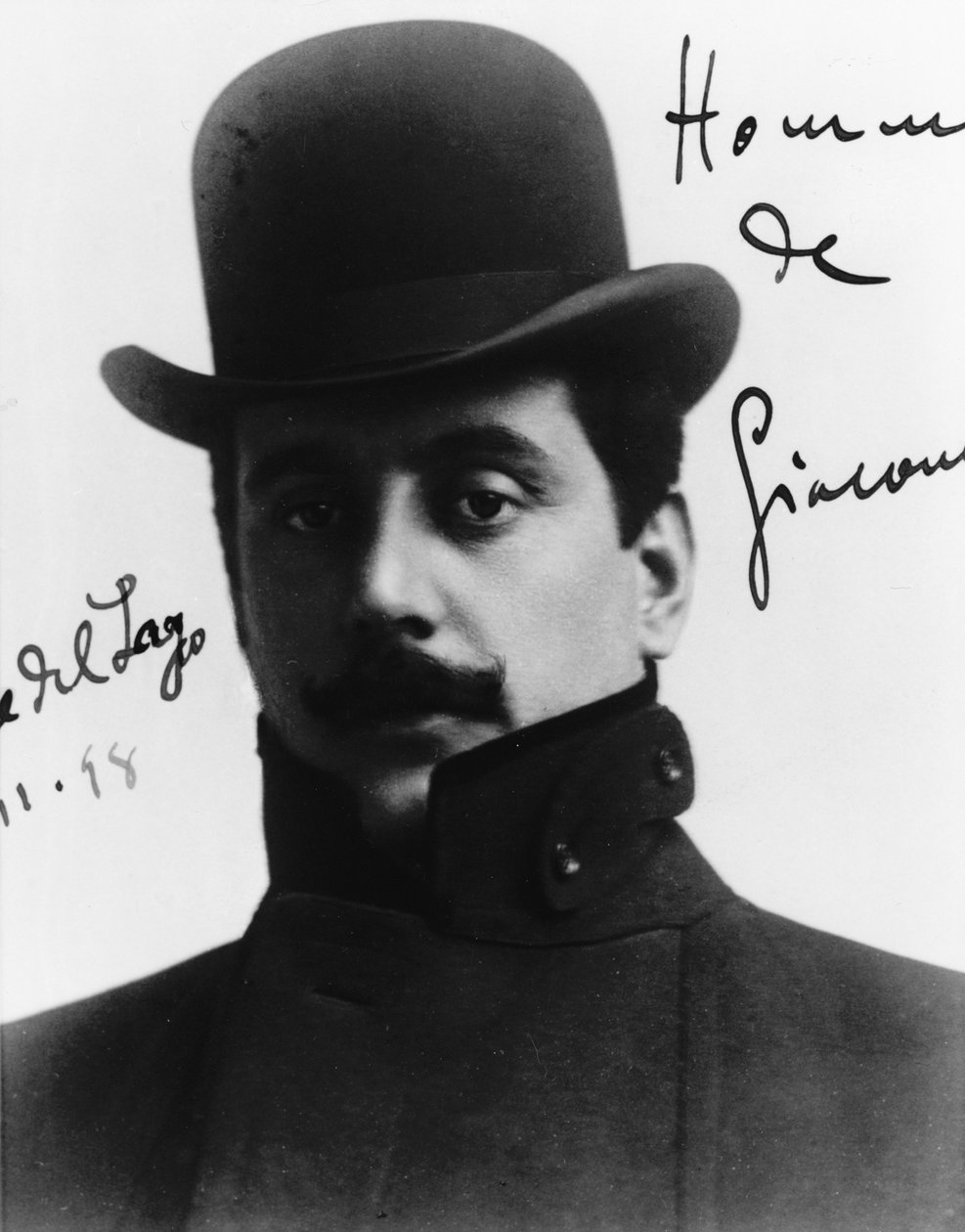 Portrett av Giacomo Puccini av Unbekannt