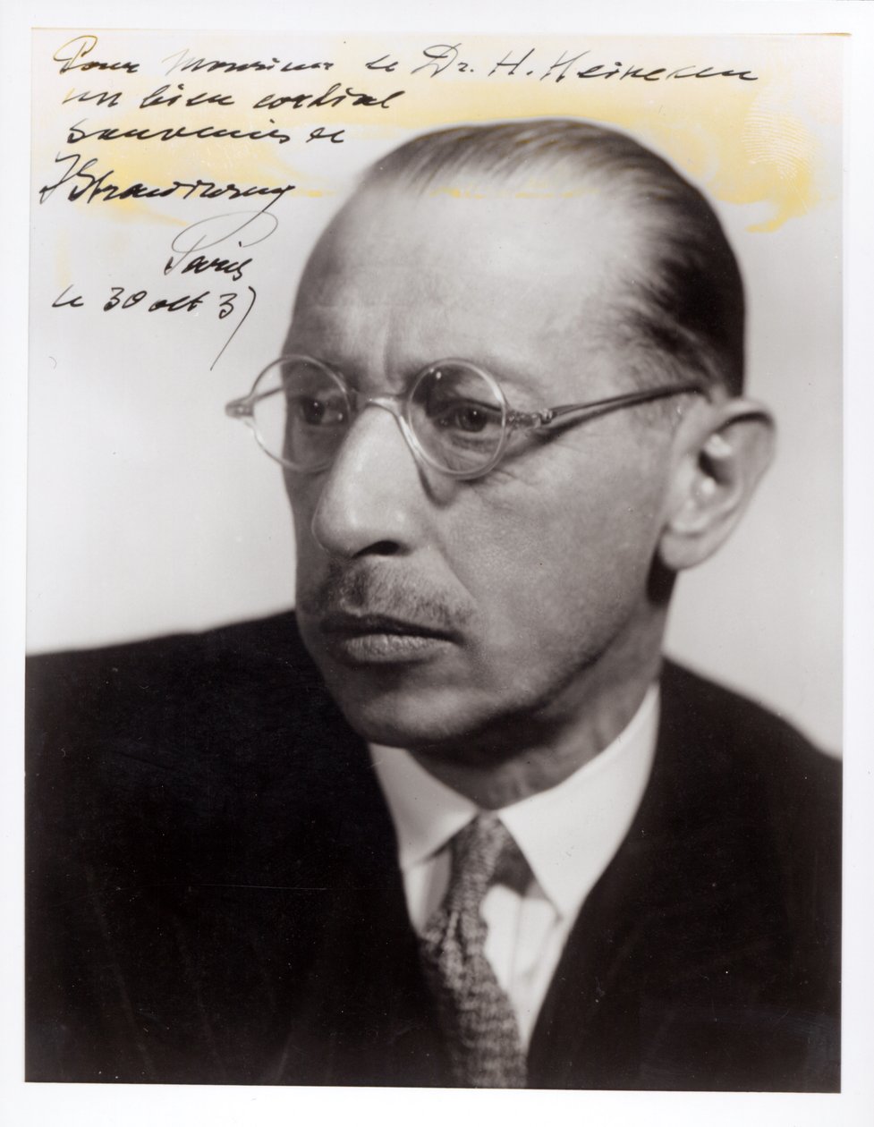 Portrett av Igor Stravinsky av Unbekannt