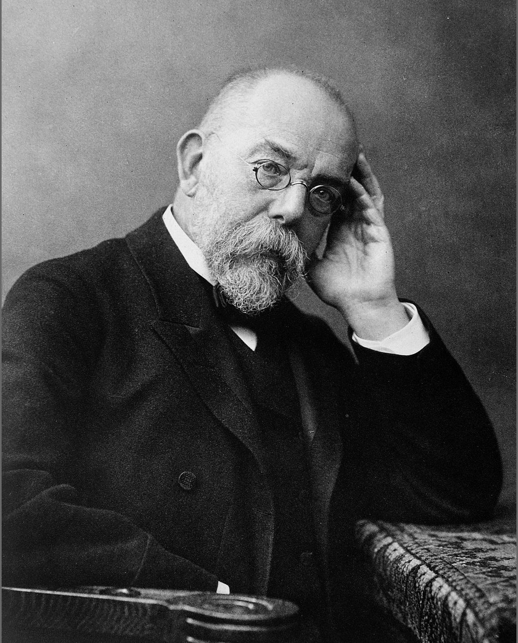Portrett av Robert Koch, tysk lege av Unbekannter Künstler