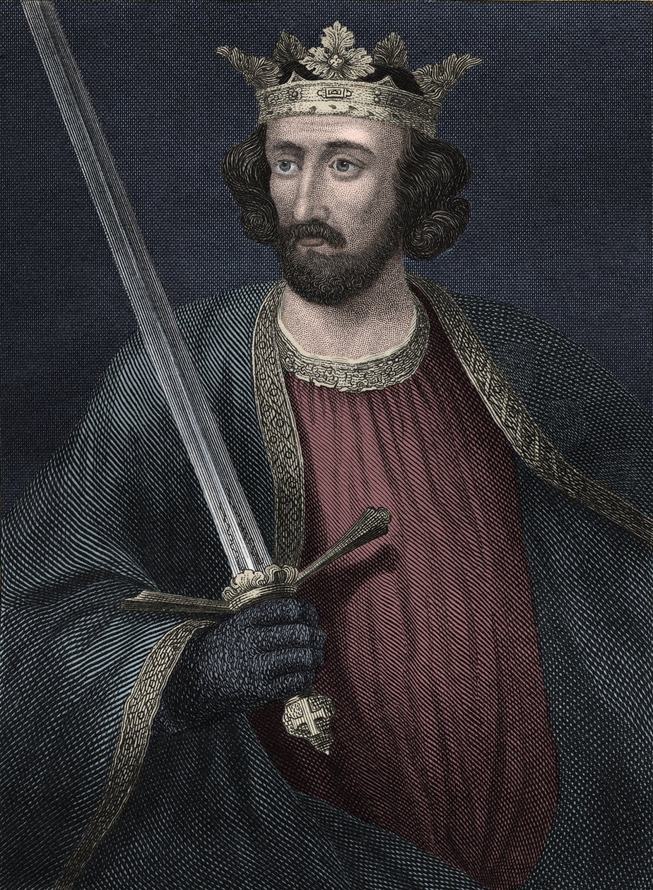 Portrett av kongen av England Edward I (trykk) av Unbekannter Künstler
