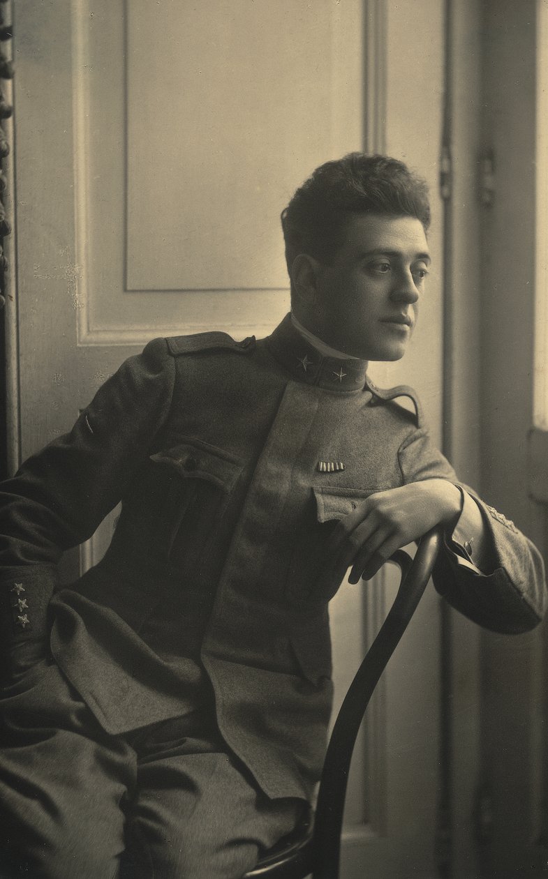 Portrett av advokaten Domenico Fiore i militæruniform av Unbekannt