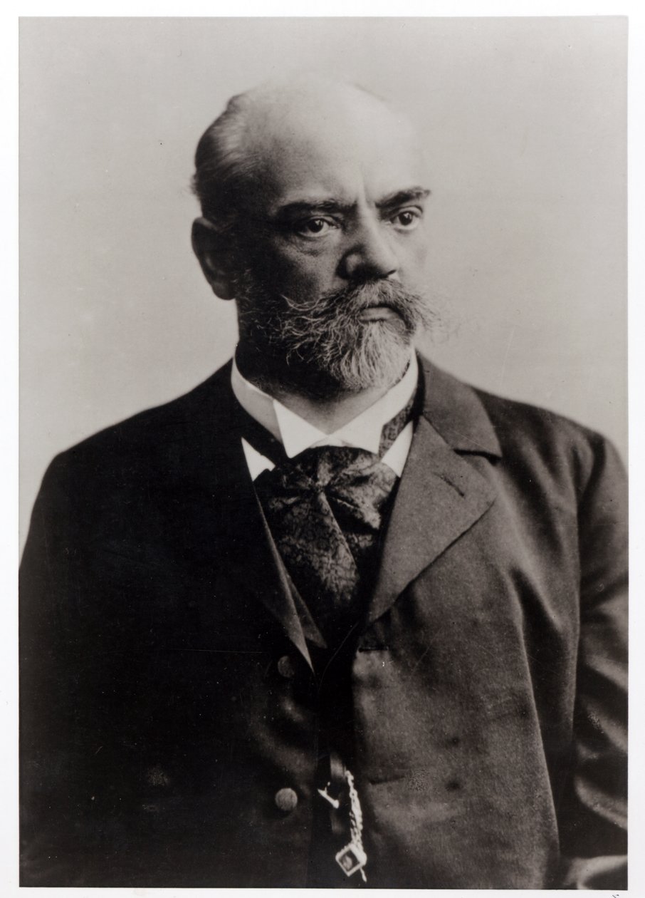 Portrettfotografi av Antonin Dvorak (1841-1904) tsjekkisk komponist (s/hvitt foto) av Unbekannt