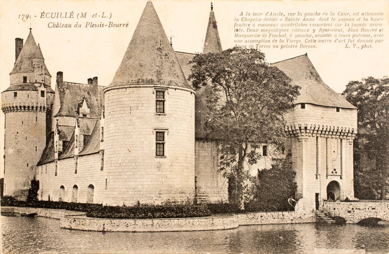 Postkort / Chateau de Plessis Bourre / Ecuille / Maine et Loire / Pays de Loire / Frankrike av William M. Timlin
