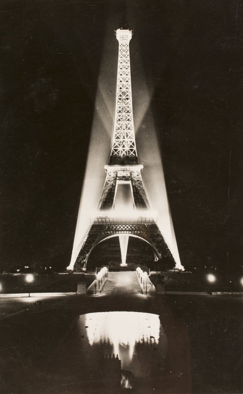 Postkort/Eiffeltårnet/Paris/Seine/Ile de France/Frankrike av William M. Timlin