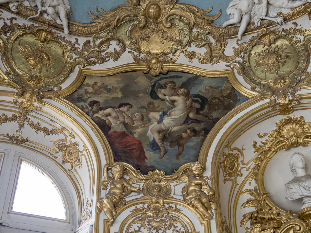 Psyke gledet i himmelen av kjærlighet. Maleri av Charles Joseph Natoire (1700-1777) av Unbekannt