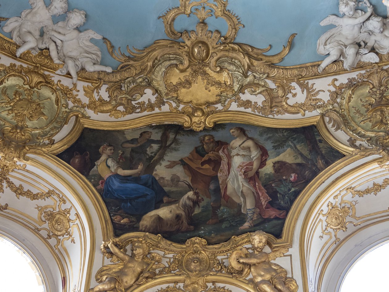 Psyke hos gjetere. Maleri av Charles Joseph Natoire (1700-1777) av Unbekannt