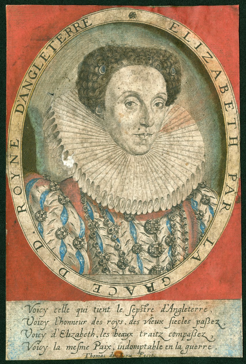 Dronning Elizabeth I av Unbekannter Künstler