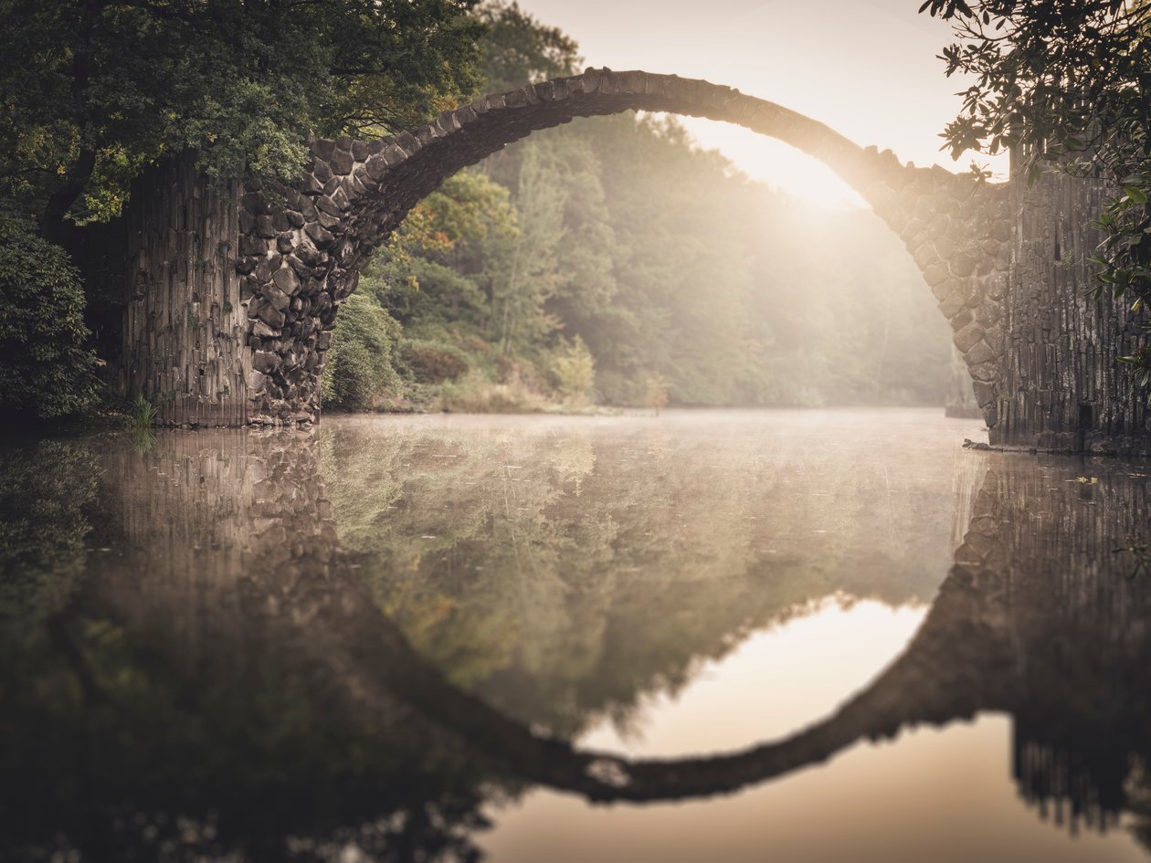 Rakotzbrücke - Studie 5, Sachsen, Tyskland, 2015 (bilde) av Leopold Blonder