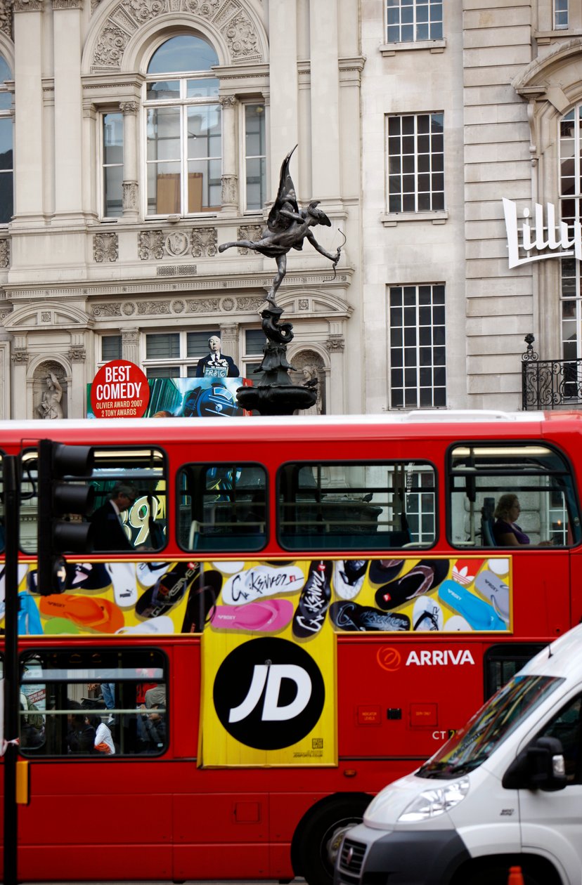 Red London Bus, Piccadilly (bilde) av Unbekannt
