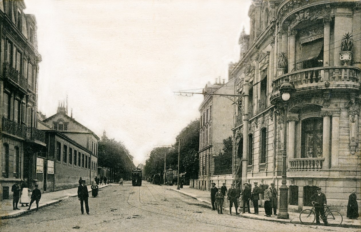 Reims: Lundy Boulevard, Ceres Esplanade på begynnelsen av det tjuende århundre (postkort) av Benjamin Baud