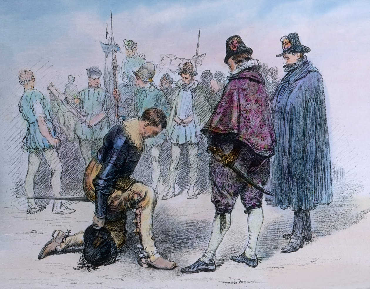 Hyllest til svenske kong Gustav Adolf av Unbekannter Künstler