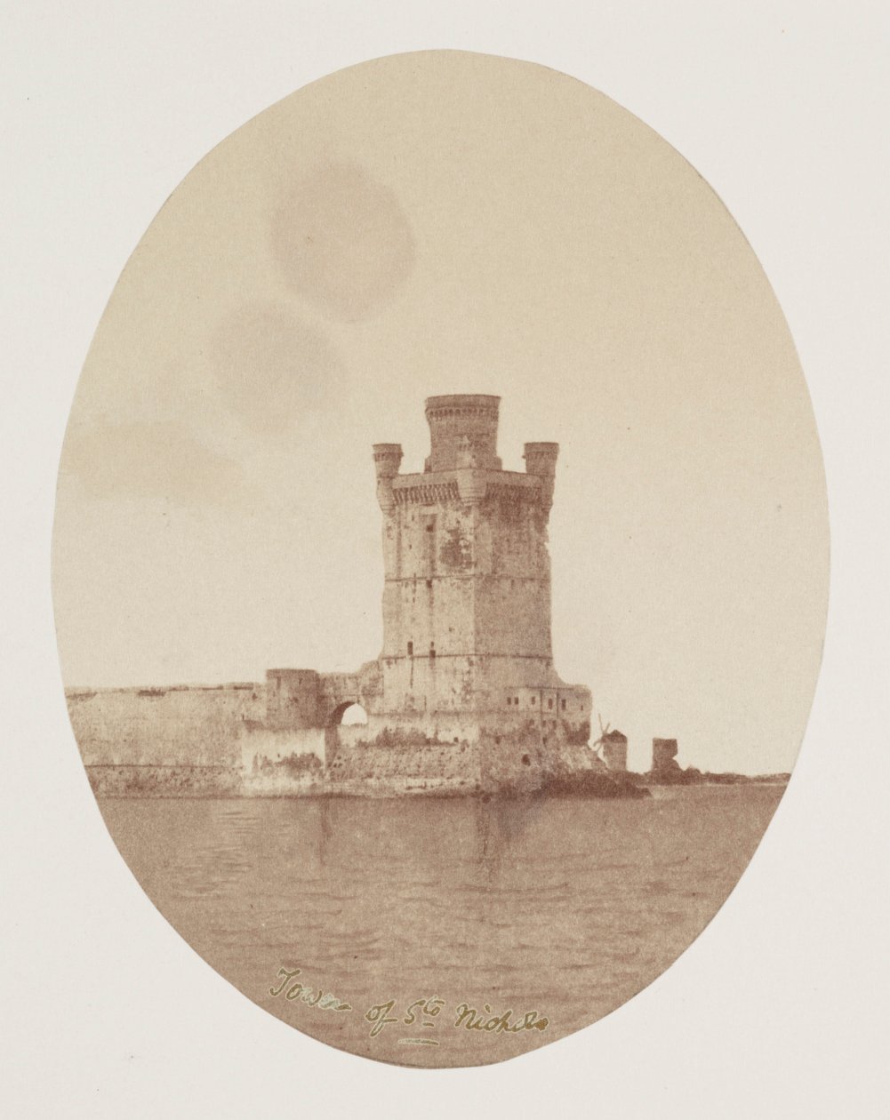 Rhodos havn, ca 1849 av Unbekannt