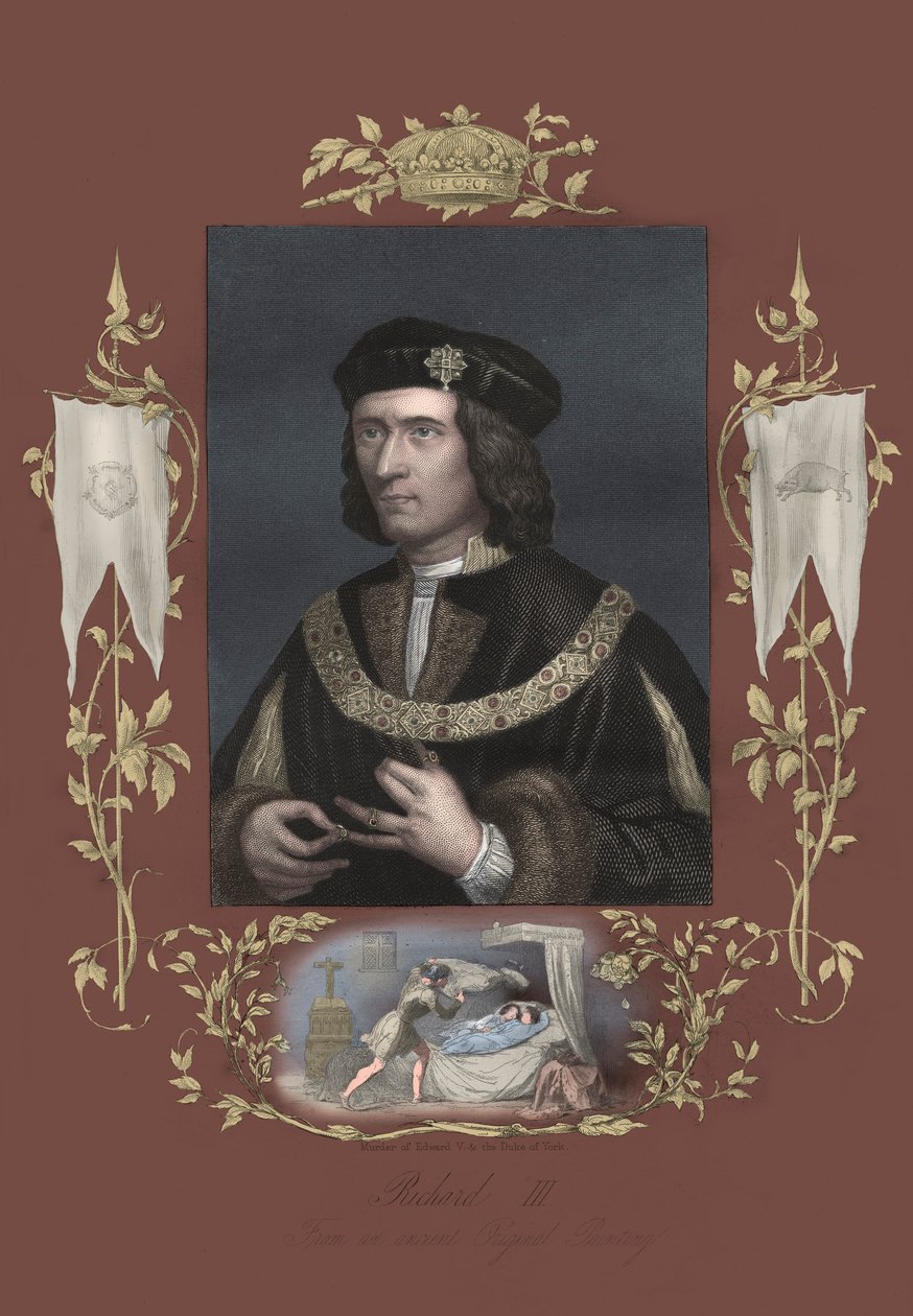 Richard III, konge av England (trykk) av Unbekannter Künstler