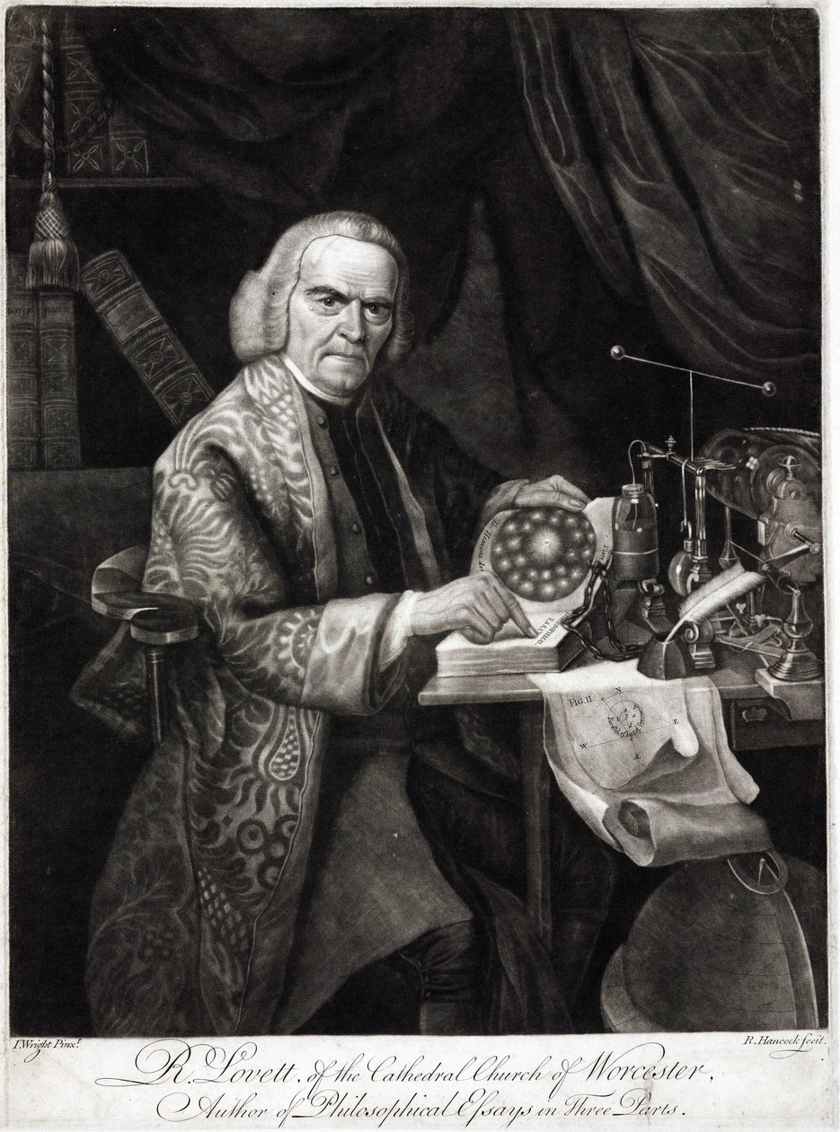 Richard Lovett , britisk fysiker, ca 1750-1780 av Unbekannt