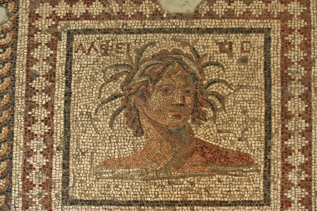 River Gods Mosaic, fra Daphne, Tyrkia av Unbekannt
