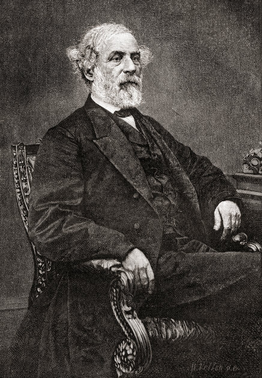 Robert Edward Lee, fra The Century Magazine, publiserte 1887 (gravering) av Unbekannt