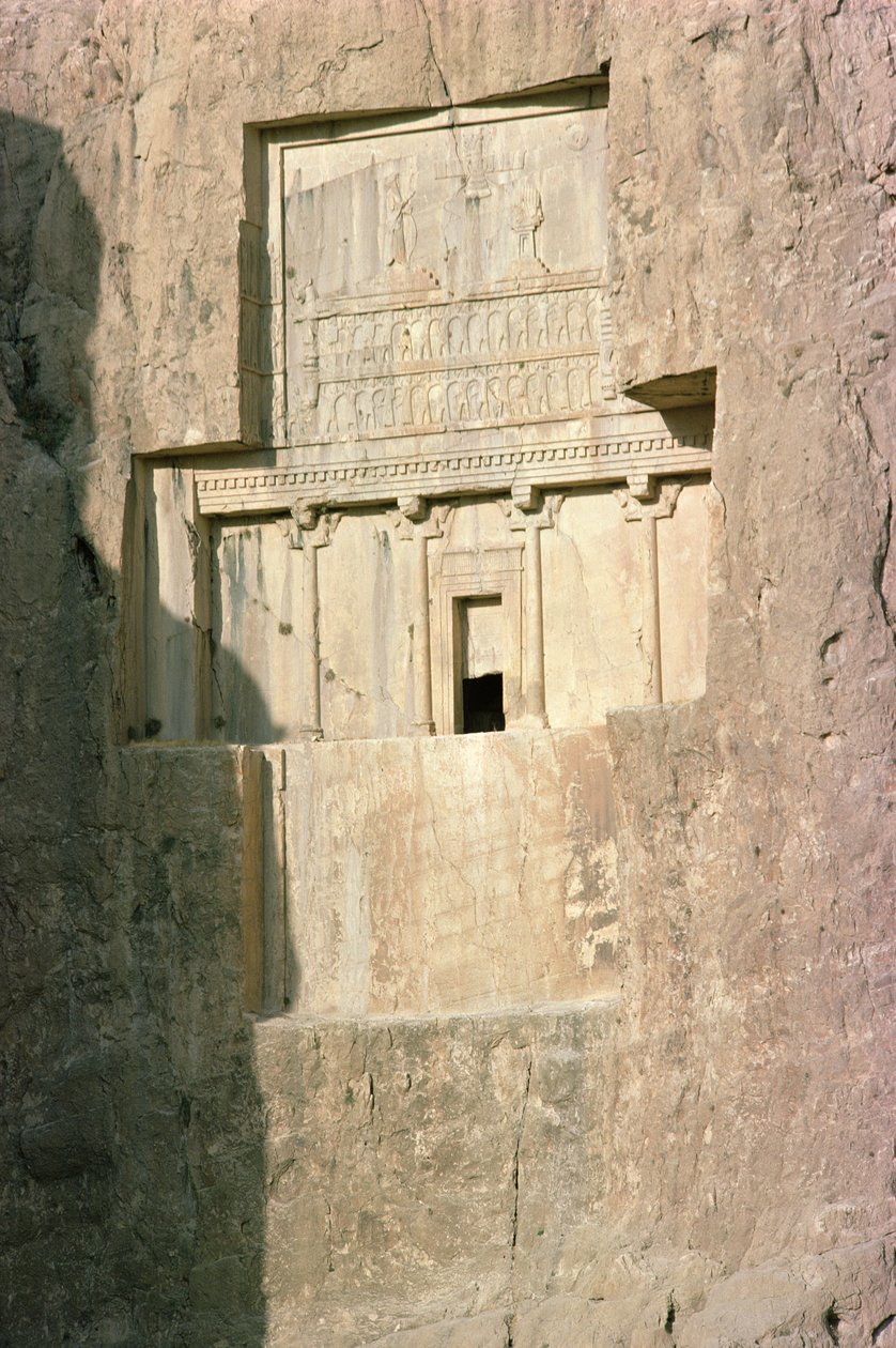 Klippegrav til kong Artaxerxes II (ca. 404-358 f.Kr.) Achaemenian period, 4. århundre f.Kr. (bilde) av Unbekannt