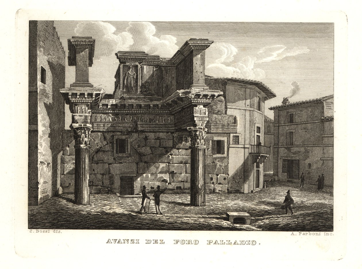 Ruinene av Forum Palladium, Avanzi del Foro Palladio, Roma av Unbekannt