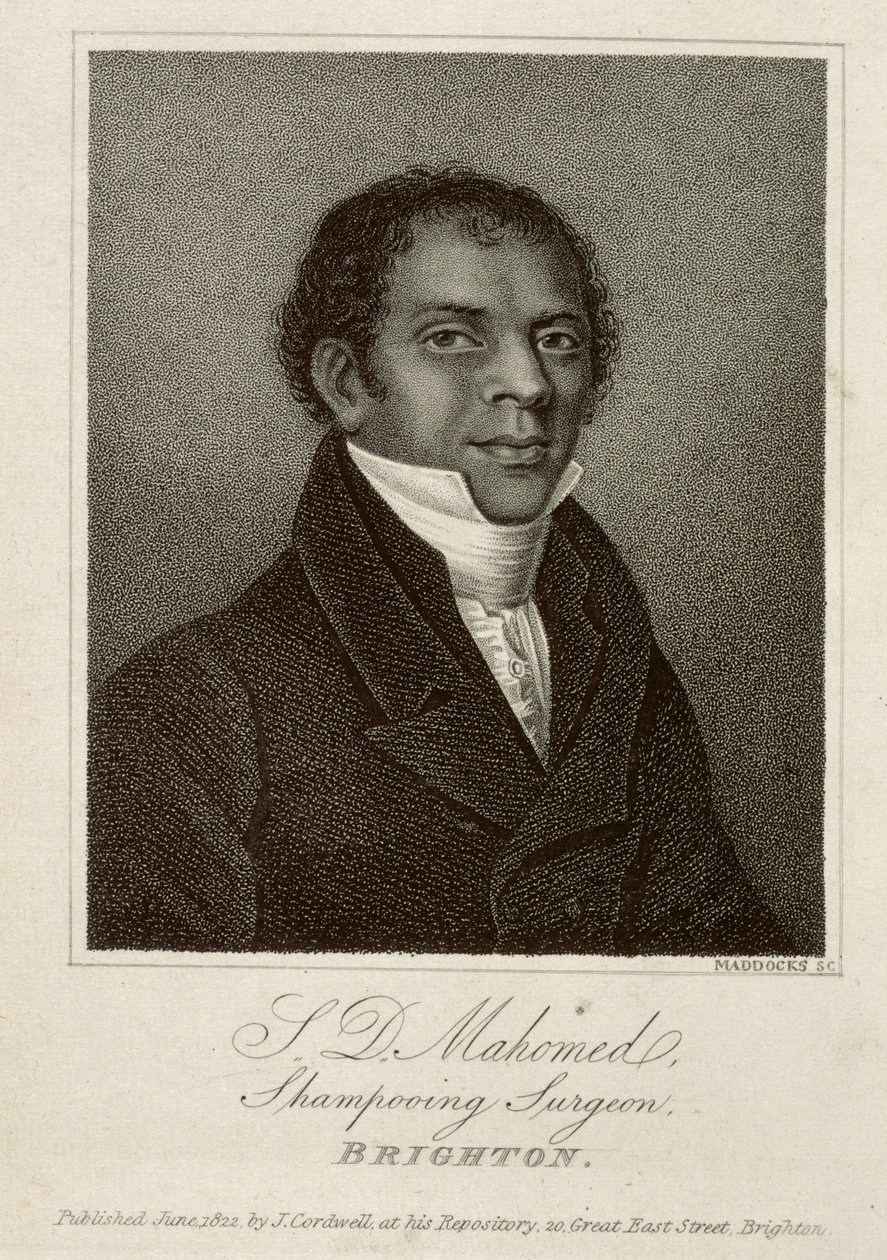 S.D. Mahomed, sjamponeringskirurg, Brighton 1826 av Unbekannter Künstler