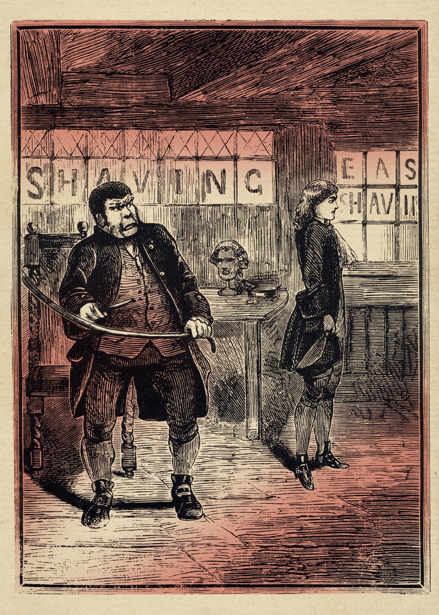 SWEENEY TODD DEN DIABOLISKE BARBEREREN I FLEET STREET av Unbekannter Künstler