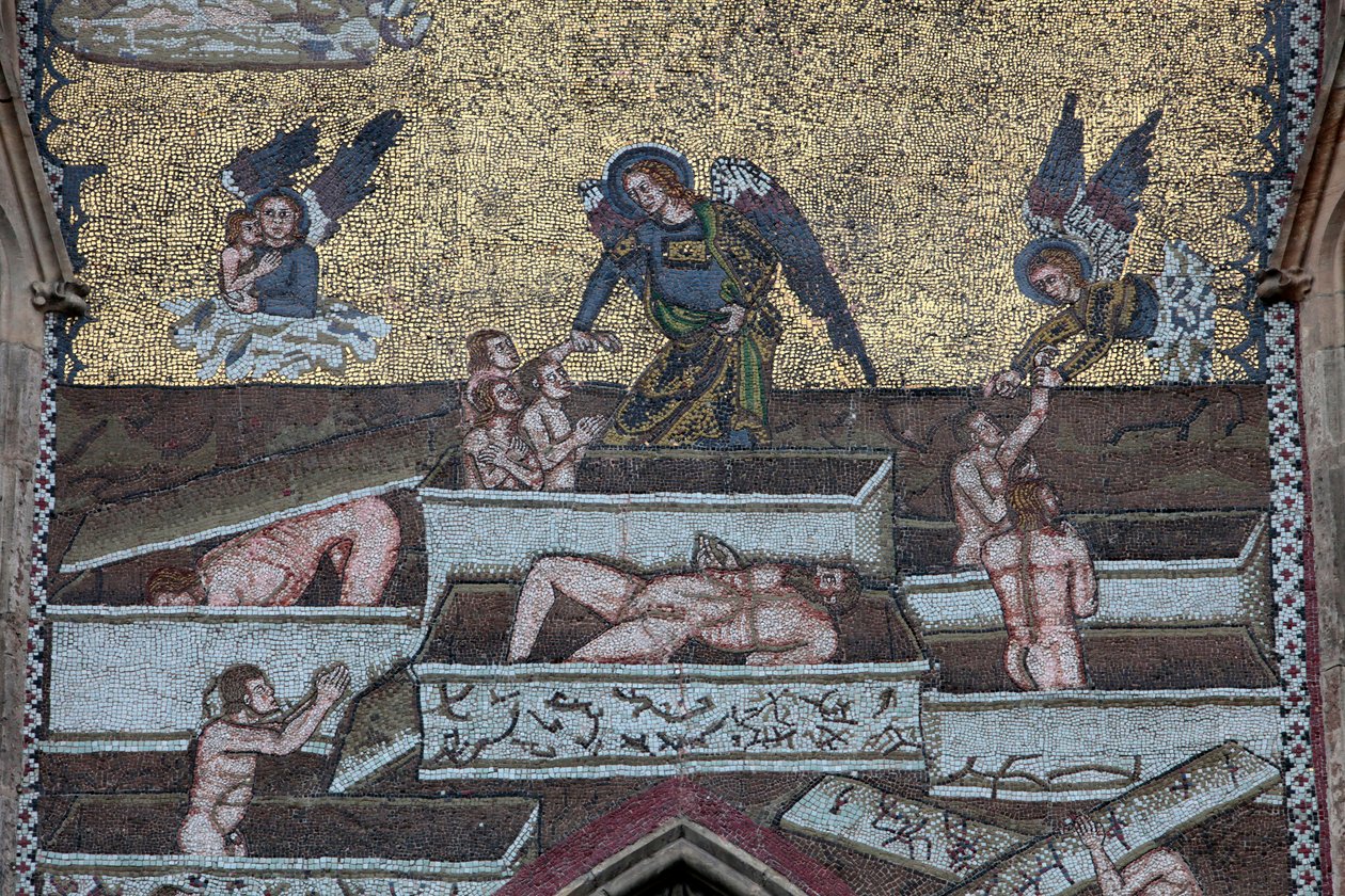 St. Vitus-katedralen ; Mosaikker av den siste dommen ; Praha Tsjekkia av Unbekannt