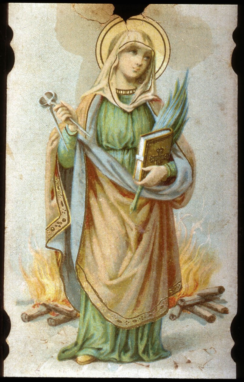 Sainte Appoline, kromolitografisk papp av Unbekannter Künstler