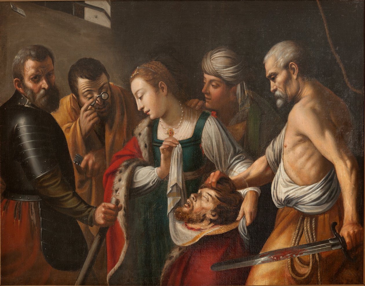 Salomon holder hodet til døperen Johannes. G. Seghers, tidlig på 1600-tallet (olje på lerret) av Unbekannter Künstler