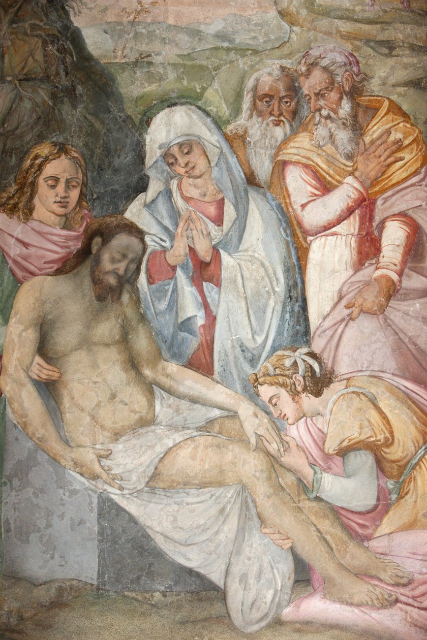 San Jeronimos kirke. Jesus la seg fra korset Madrid Spania av Unbekannt