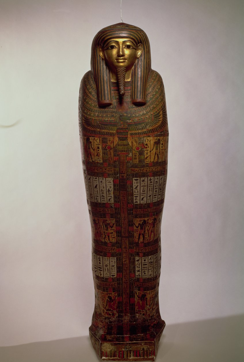 Sarkofag av Nehemes Mentou, prest av Amon, egyptisk av Unbekannt
