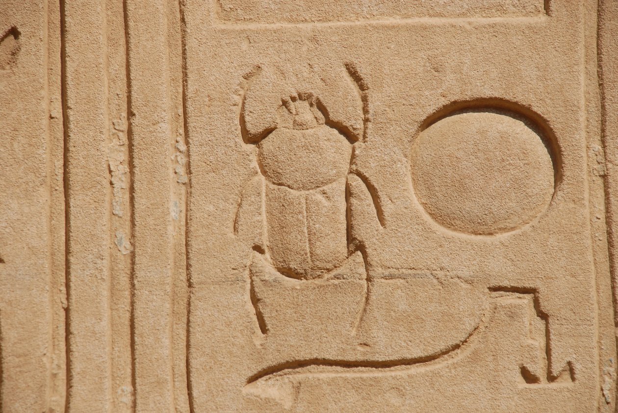 Scarab Beetle, Karnak, Luxor, Egypt (bilde) av Unbekannt