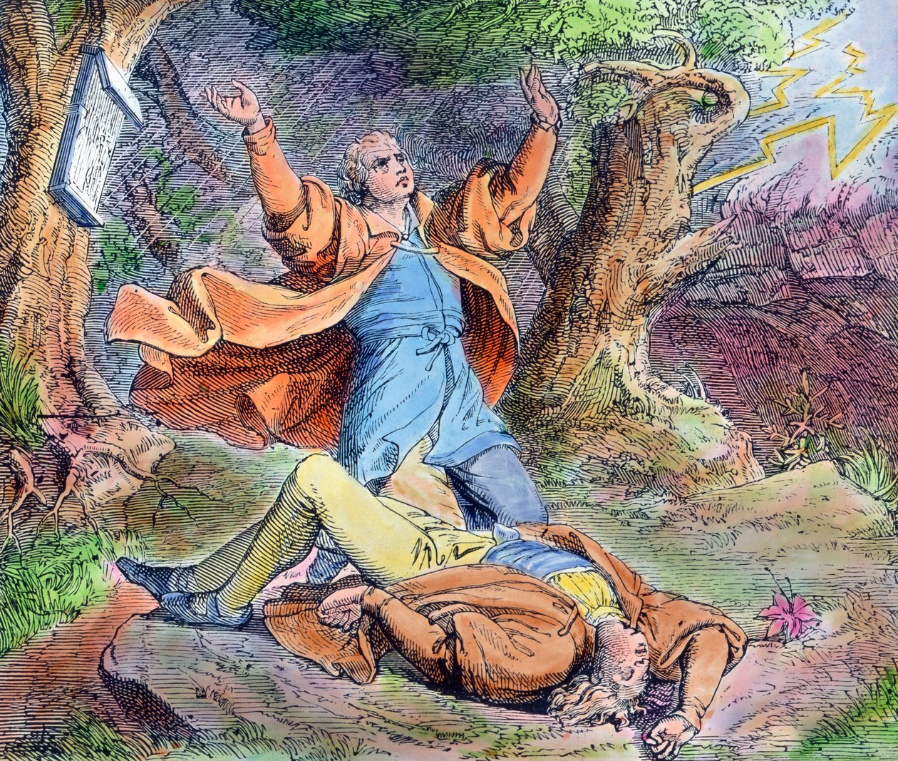 Scene fra livet til protestantens reformator Martin Luther av Unbekannter Künstler
