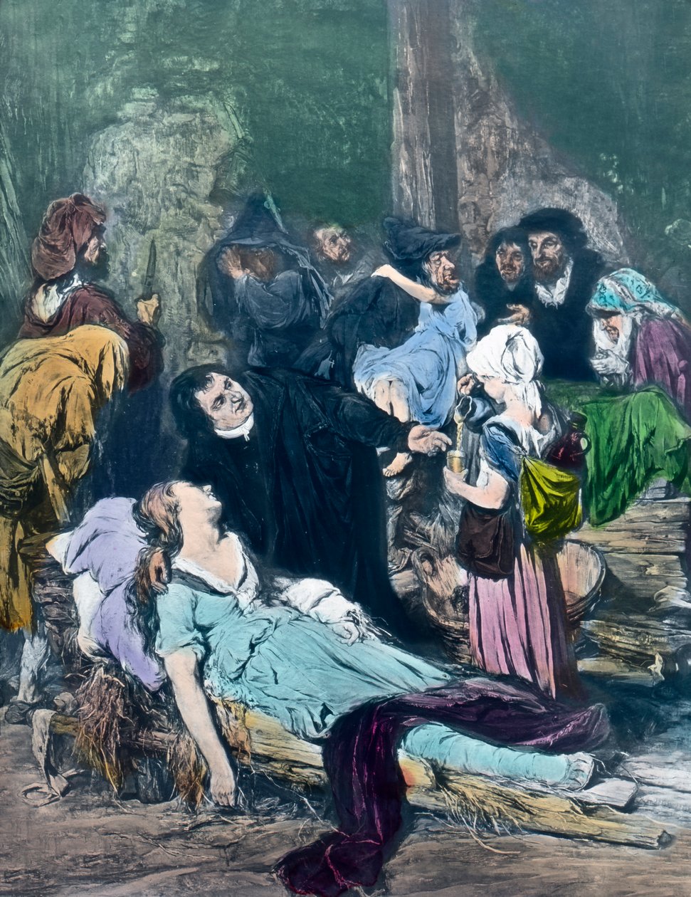 Scene fra livet til protestantens reformator Martin Luther av Unbekannter Künstler