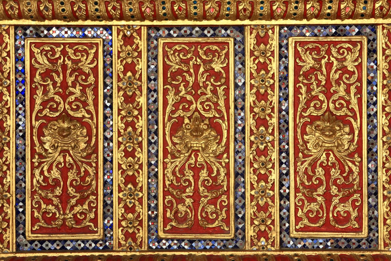 Skulptur. Marmor tempel. Wat Benchamabophit Dusitvanaram Ratchaworawiharn. 1899. Bangkok. Thailand av Unbekannt