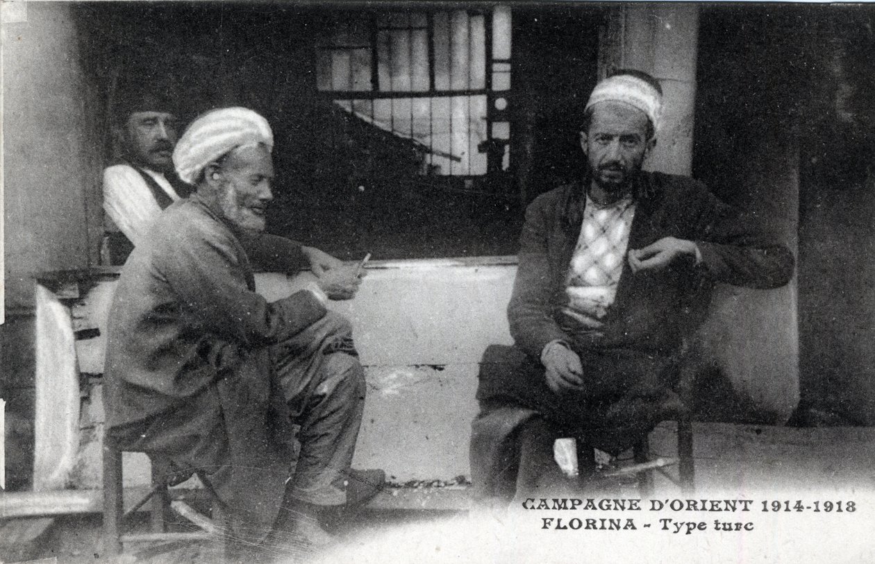 Serbia, Florina: Tyrkiske menn - Postkort 1914-1918 av William M. Timlin