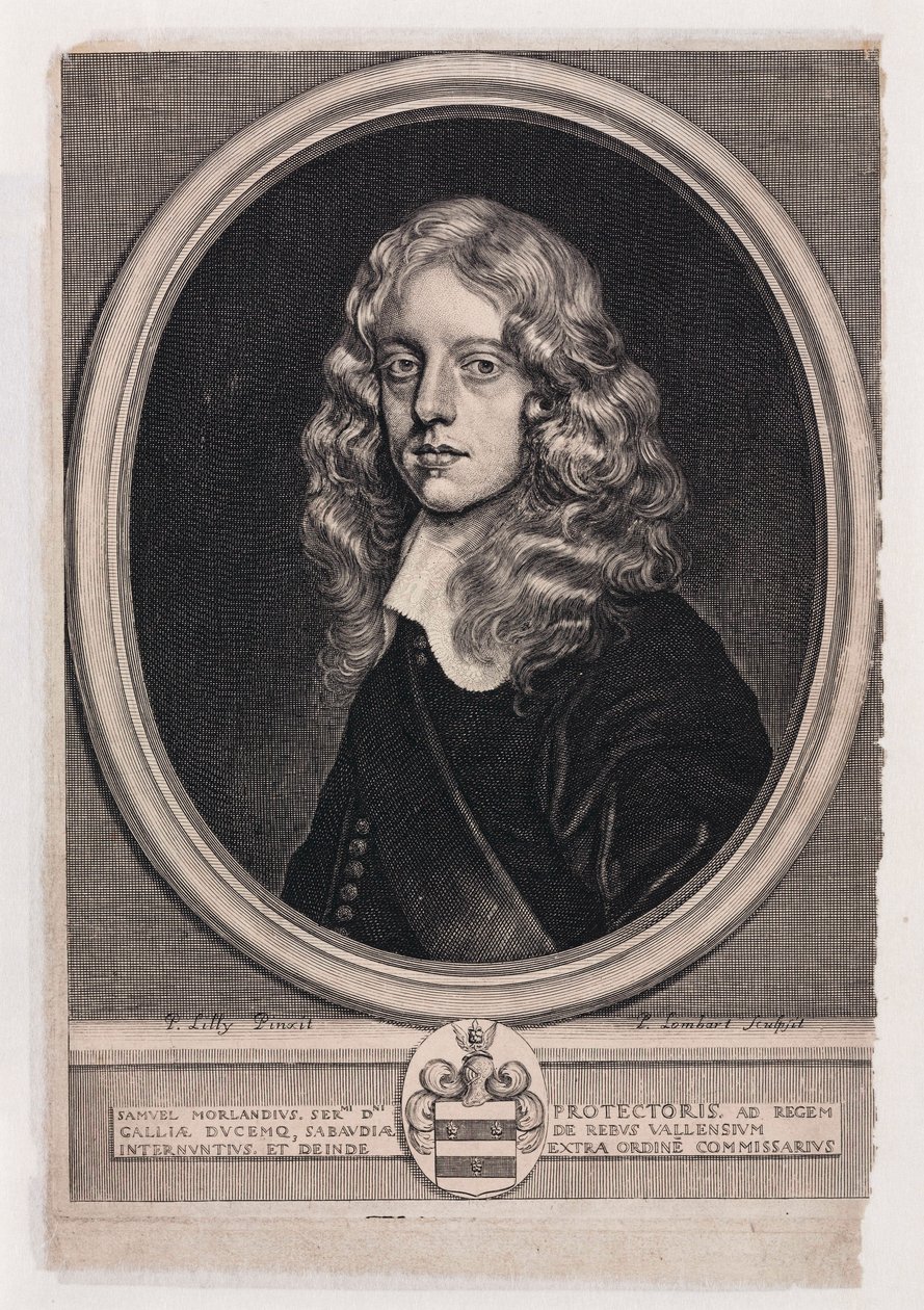 Sir Samuel Morland , engelsk diplomat, matematiker og oppfinner, ca 1660 av Unbekannt