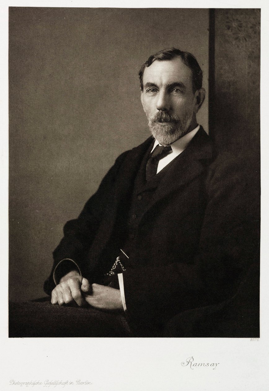 Sir William Ramsay , skotsk kjemiker, ca 1910 av Unbekannt