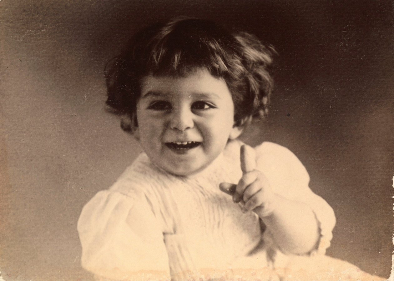 Smilende baby av Unbekannt