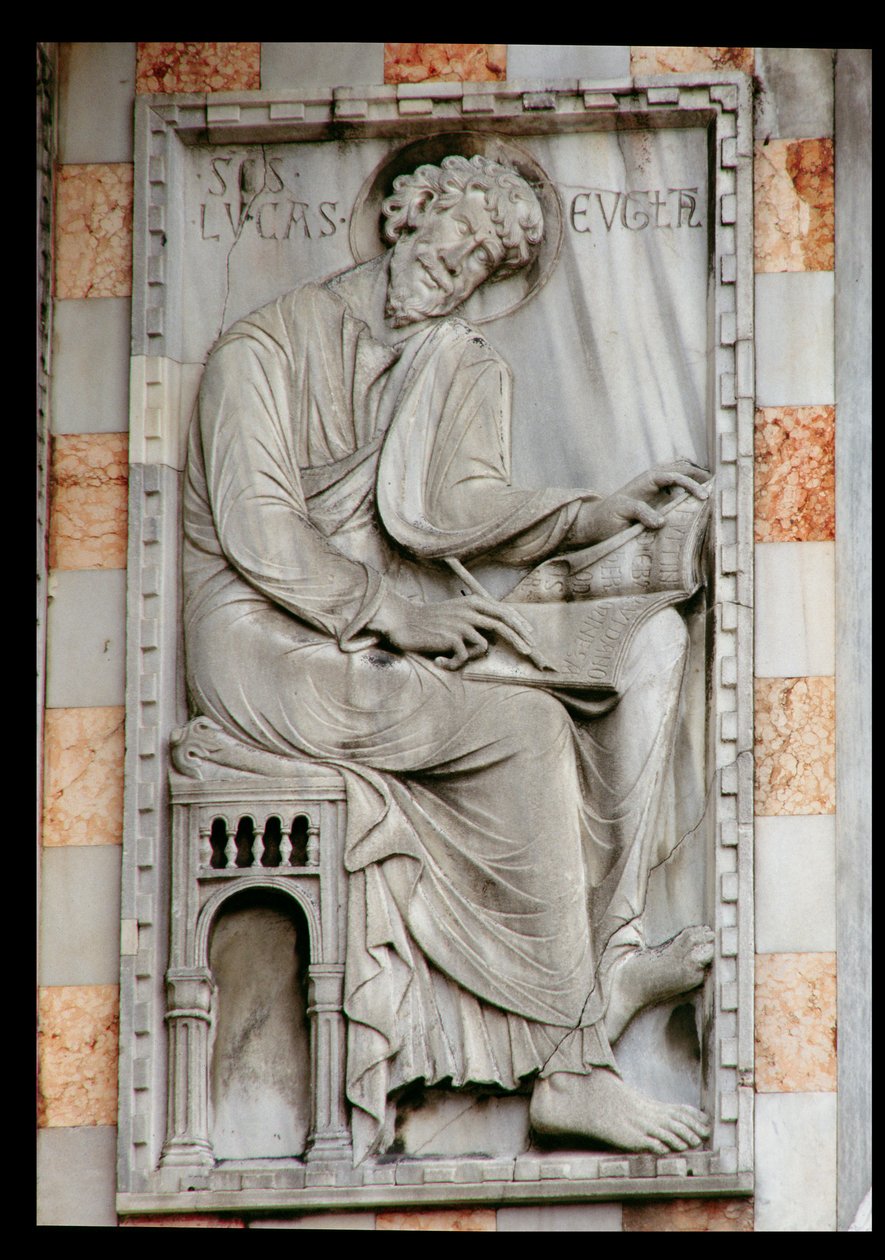 St. Luke, relieff fra nordsiden av basilikaen av Unbekannt