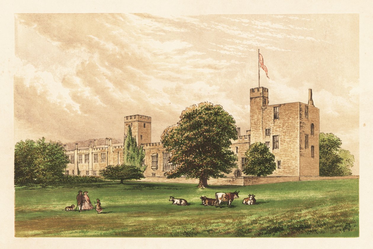 Sudeley Castle, 1880 (gravering) av Unbekannter Künstler
